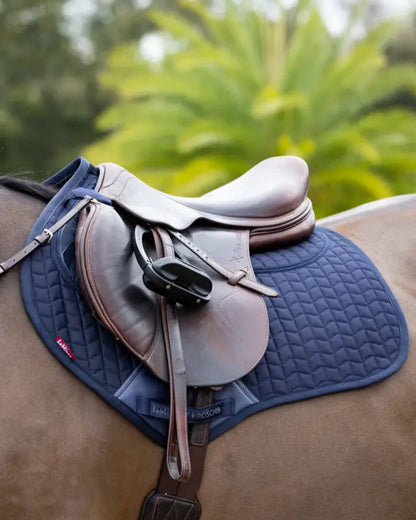 LeMieux ProSorb Plain Navy Saddle Pad for Horse - Close Contact Square Design