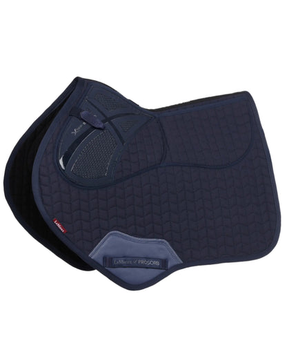 LeMieux ProSorb Plain 2 Pocket Close Contact Saddle Pad - Navy Blue | Horse Riding Equipment