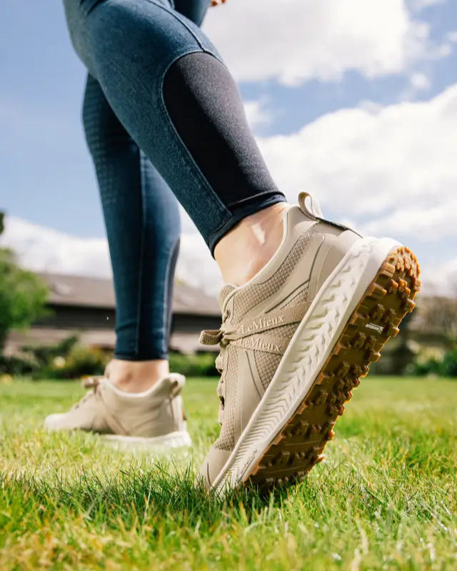 LEMIEUX TRAX Waterproof Trainer Stone at Equiflair: Equestrian footwear for all weather & terrain.