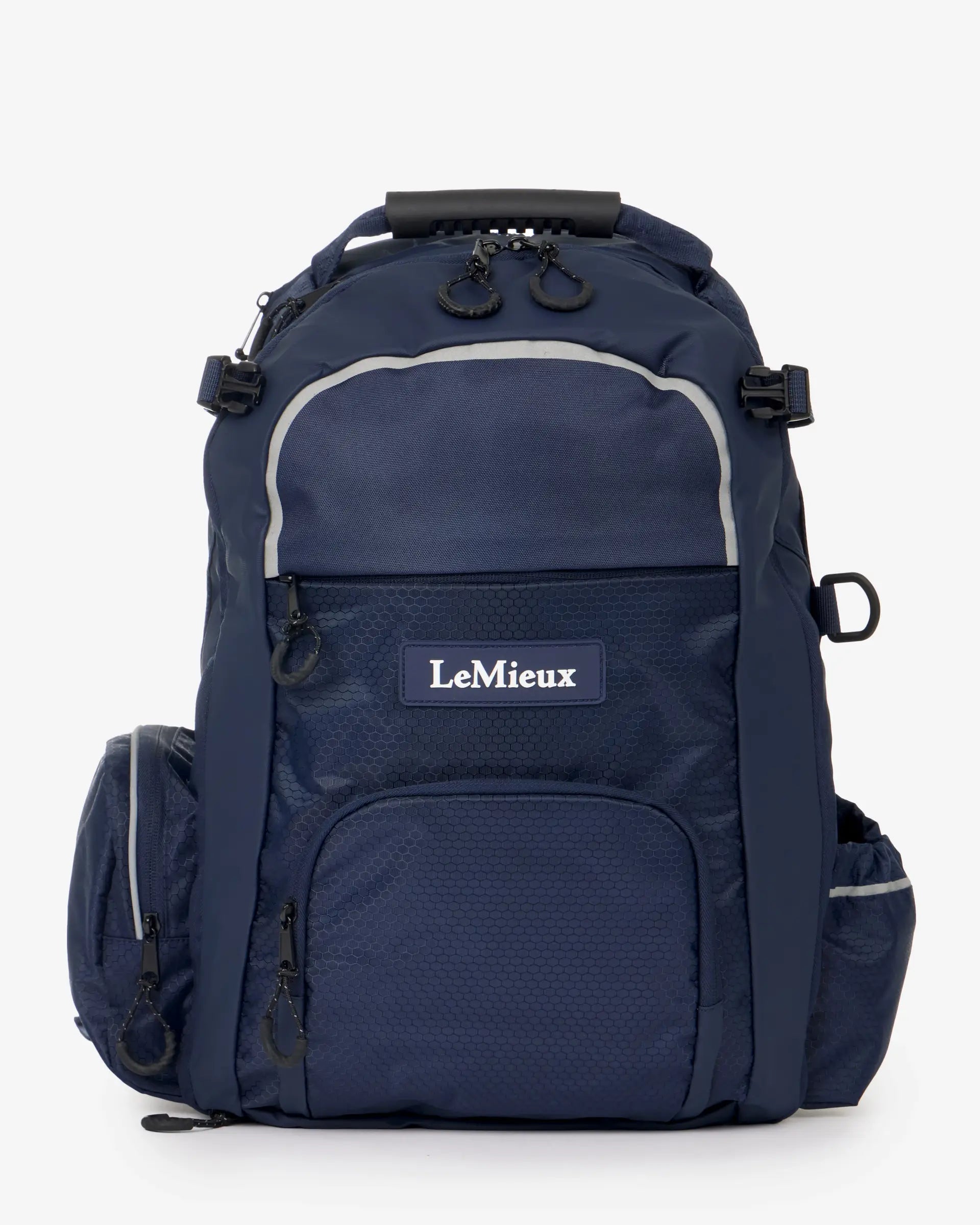 LeMieux Pro Rucksack Navy: Equestrian Backpack for Riding Hats & Gear | Durable, Water Repellent Base