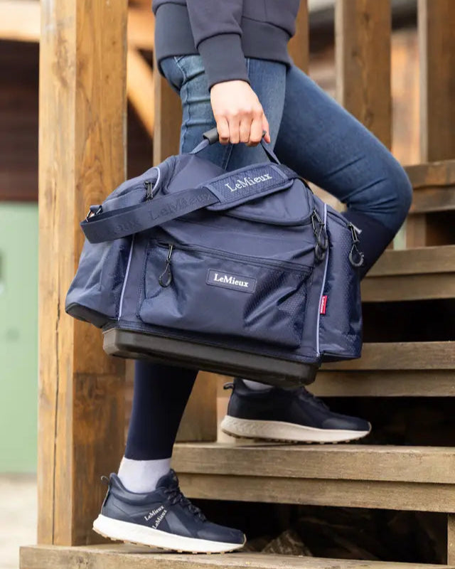 LeMieux Grooming Kit Pro Navy: Durable Carrying Bag for Horse Grooming Supplies & Accessories