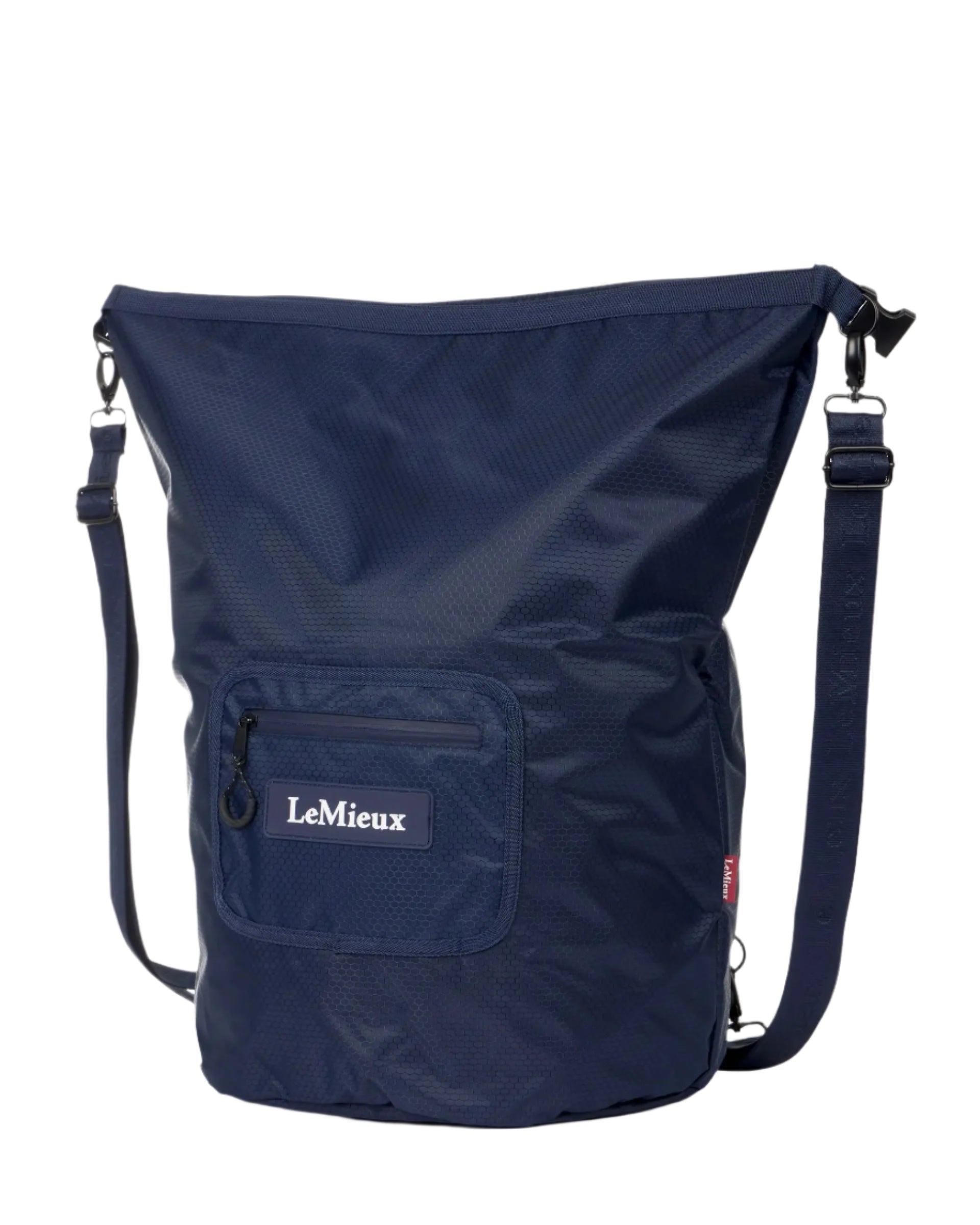 LeMieux Carry All Backpack Navy - Water-Resistant Equestrian Bag for Dirty Boots & Kit