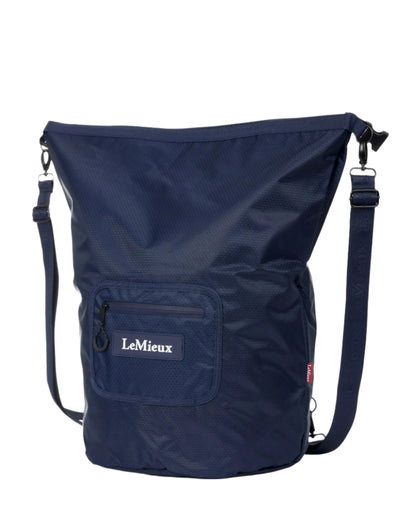 LeMieux Carry All Backpack Navy - Water-Resistant Equestrian Bag for Dirty Boots & Kit