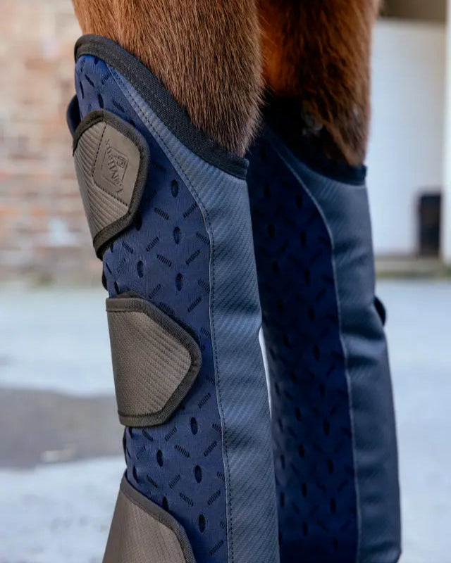 LEMIEUX Kudos 3D Mesh Travel Boots (Navy) for Horse Protection - Equiflair