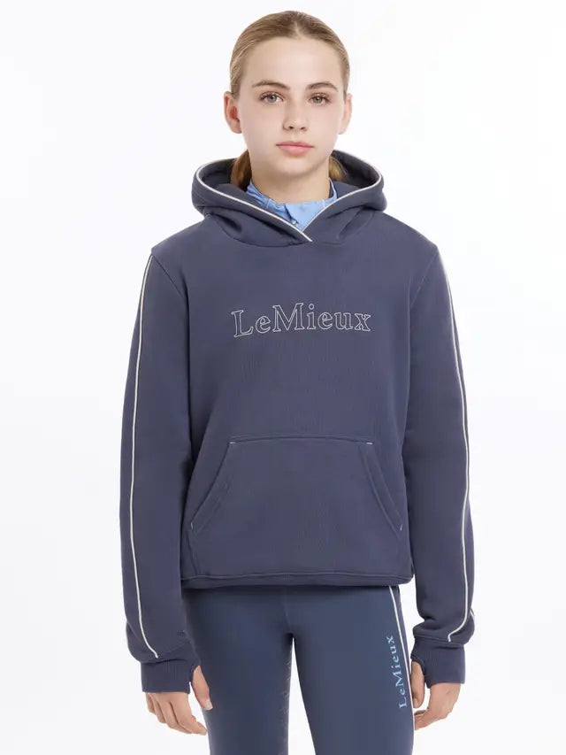 LEMIEUX Esme Young Rider Hoodie - Dusk Blue | Equiflair - Equestrian Apparel, Girl's riding hoodie, LeMieux x This Esme Collection.