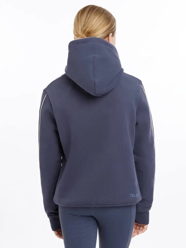 LeMieux Esme Young Rider Hoodie - Dusk Blue Equestrian Apparel. Comfortable Riding Hoodie for Kids