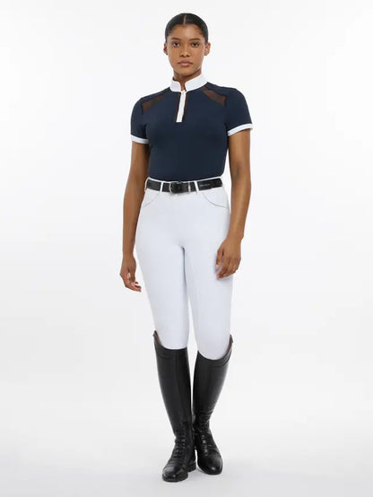 LeMieux Camille Short Sleeve Show Shirt Navy