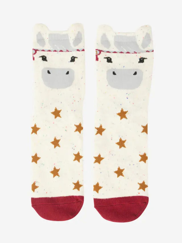 Lemieux Mini Character Socks: 2-Pack Show Pony | Equestrian Kids Socks