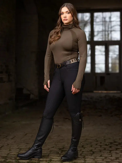 Lemieux Isabelle Equestrian Breeches - Black Full Seat Riding Pants for Women | Equiflair