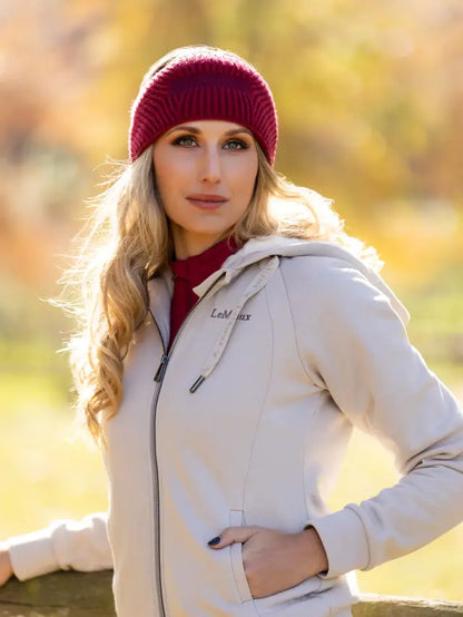 LeMieux Lila Ember Headband: Warm Chevron Knit with Faux Fur Lining for Winter Style | Equiflair