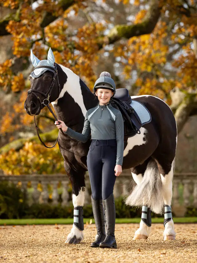 LeMieux Young Rider Mia Mesh Base Layer Petrol