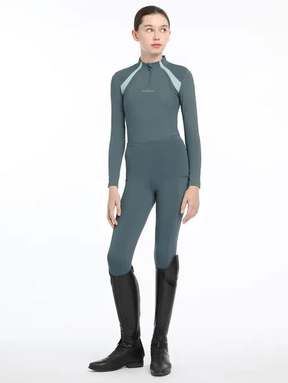 LeMieux Young Rider Mia Mesh Base Layer Petrol
