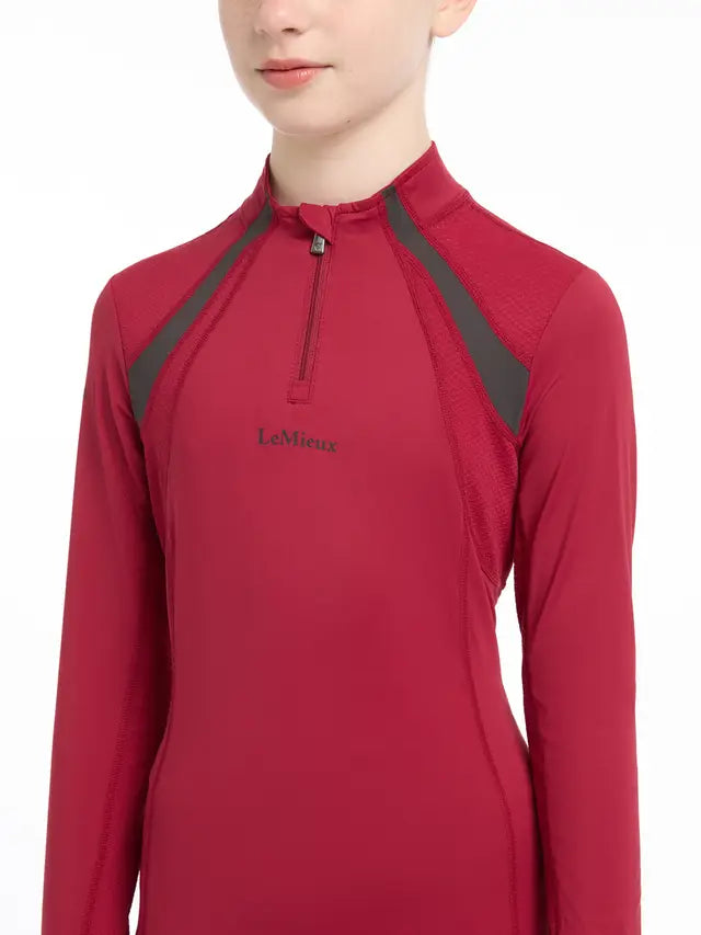 LeMieux Young Rider Mia Mesh Base Layer Ember