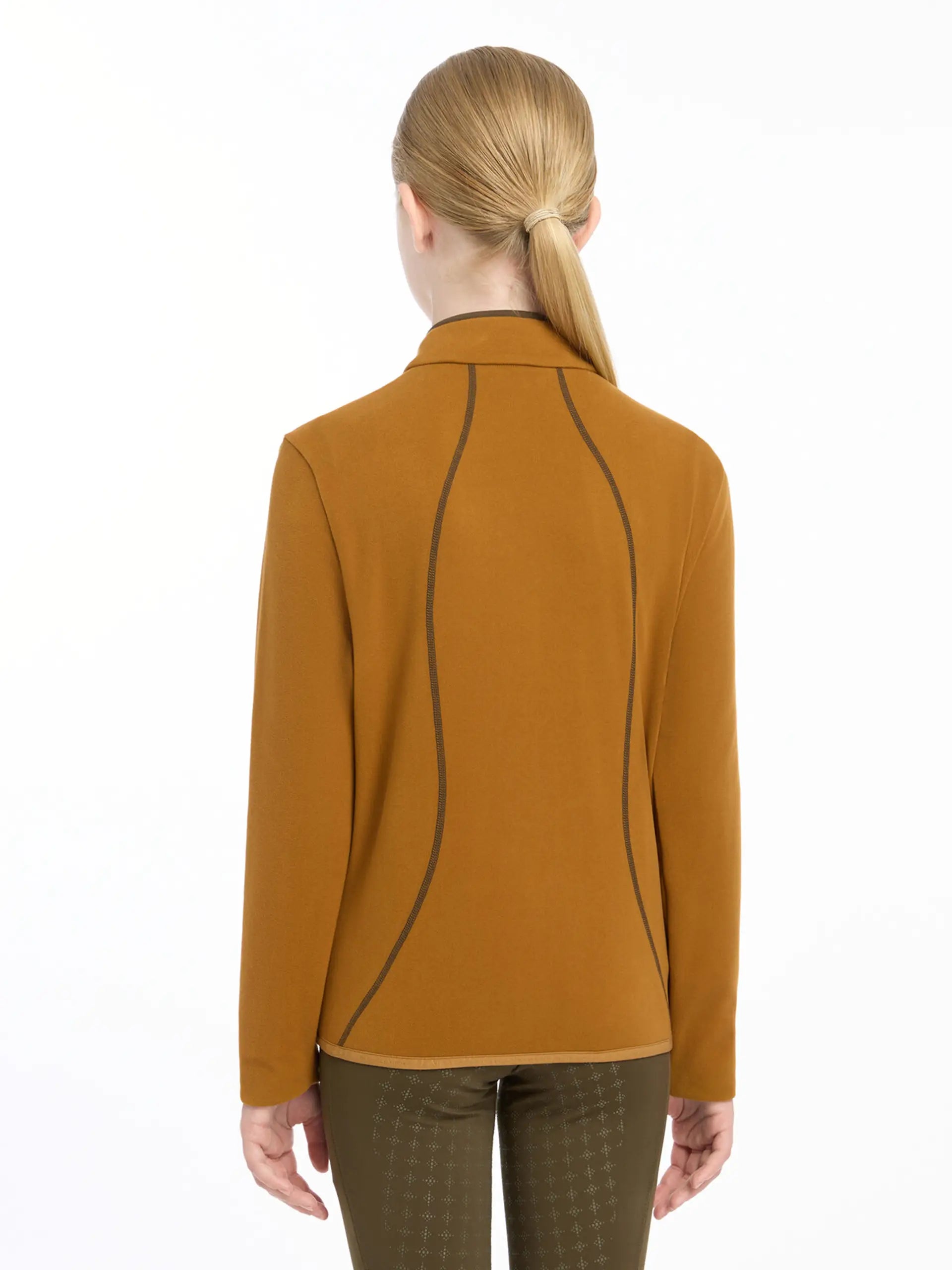 LEMIEUX Young Rider Felicity Ginger Fleece Jacket: Zip-Through Mid-Layer for Girls