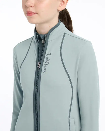LEMIEUX Young Rider Felicity Fleece Zip Through Jacket in Glacier - Warm & Stylish Equestrian Apparel for Girls