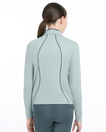 LeMieux Young Rider Felicity Fleece Zip Through Jacket - Glacier Mid-Layer | Equestrian Apparel - 7-8 Years