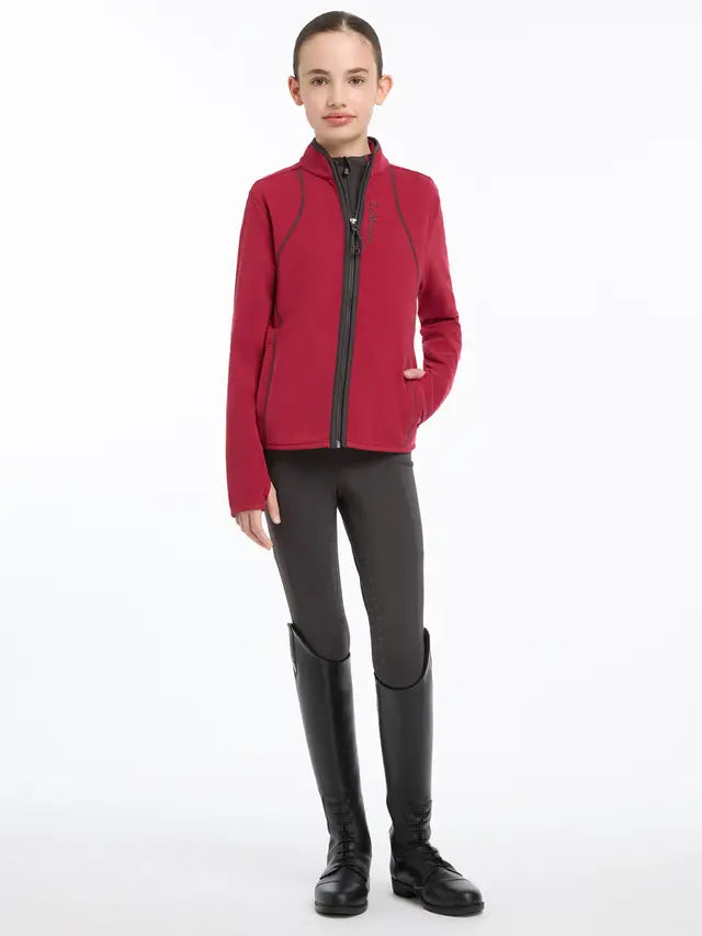 LeMieux Young Rider Felicity Fleece Zip Through Ember - Children's Equestrian Riding Jacket