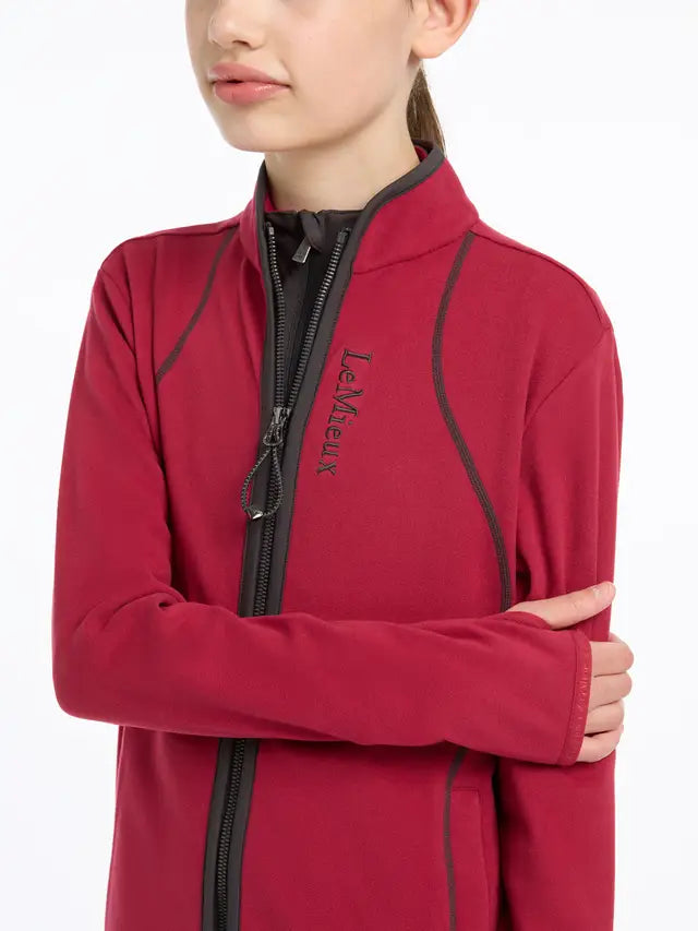 Lemieux Young Rider Felicity Fleece Zip Through Ember - Girl's Fleece Jacket
