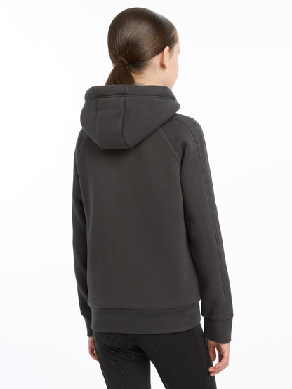 LEMIEUX Young Rider Hollie Cinder Hoodie - Girl's Fleece Lined Sweatshirt