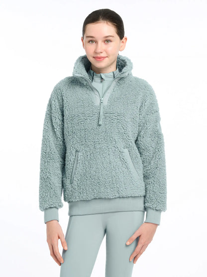 Lemieux Young Rider Tia Glacier Teddy Fleece - Cozy Equestrian Pullover