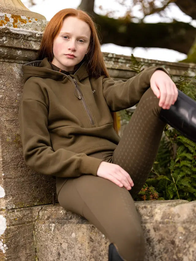 LeMieux Young Rider Hettie Half Zip Hoodie Alpine
