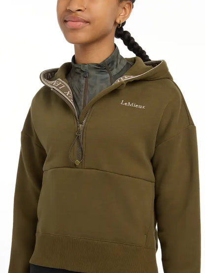 LeMieux Young Rider Hettie Half Zip Hoodie Alpine