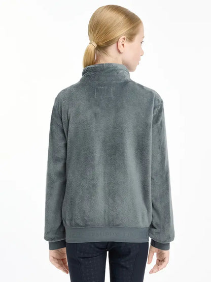 LeMieux Young Rider Libby Fleece Petrol - Cozy zip-through fleece jacket for girls. #equestrian #fleece #LeMieux