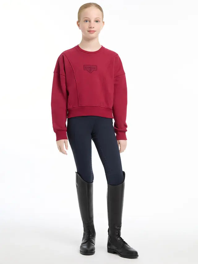 LeMieux Young Rider Clea Crew Ember Sweatshirt - Equestrian Kids Apparel