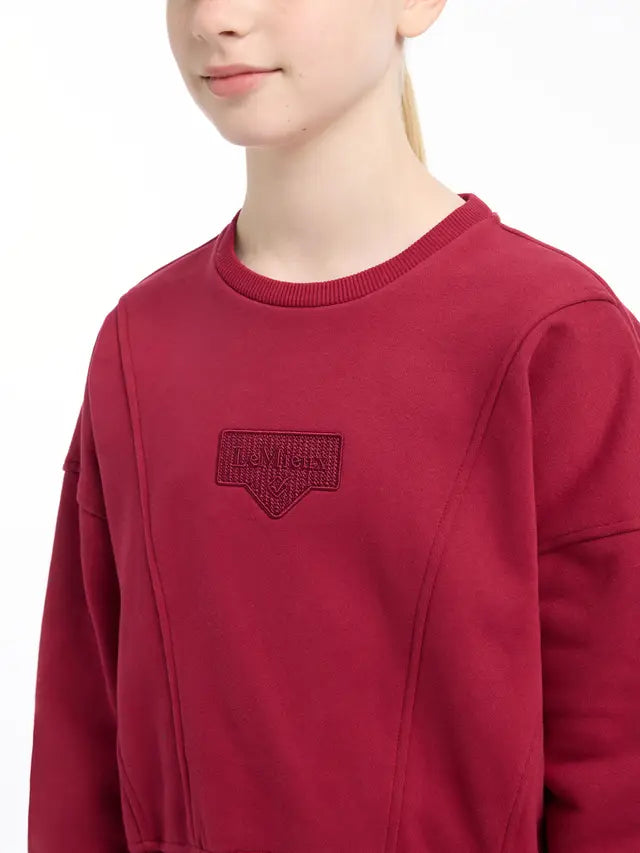 LeMieux Young Rider Clea Crew Ember Sweatshirt - Equiflair - Girls Equestrian Clothing