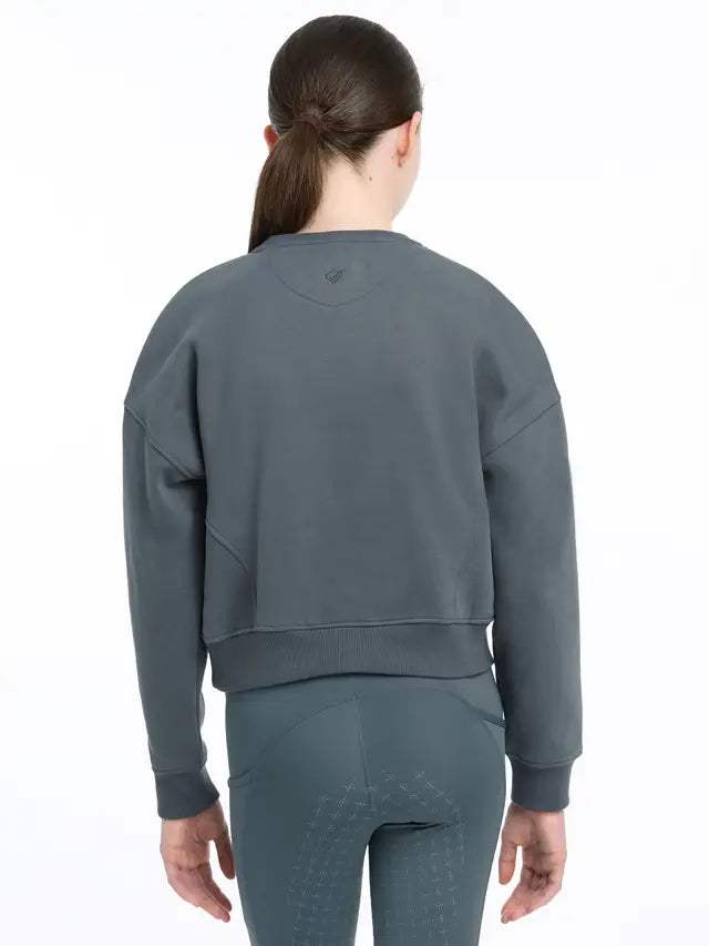 LeMieux Young Rider Clea Crew Petrol Sweatshirt - Girls Equiflair