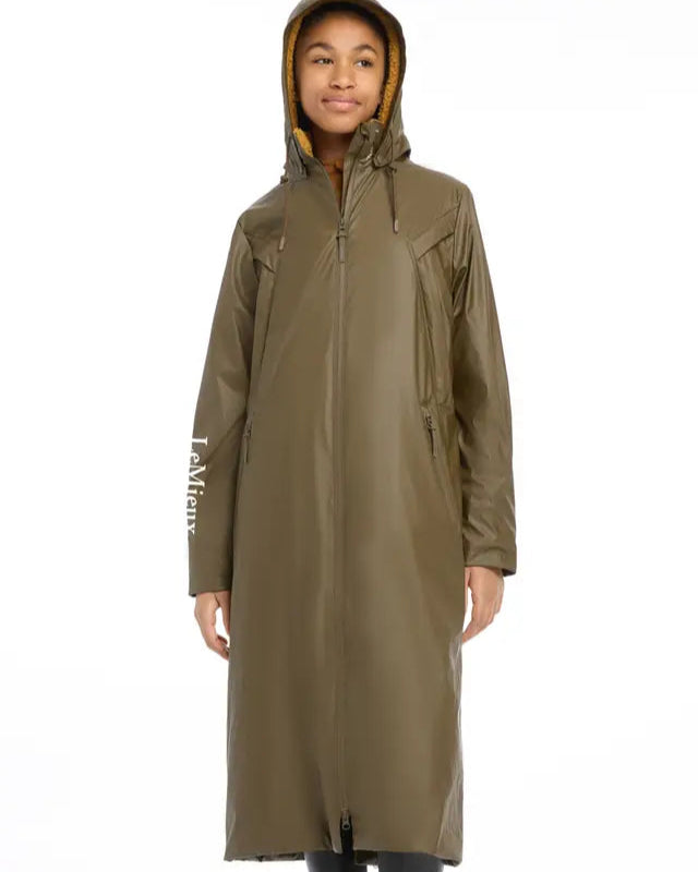 Lemieux Young Rider All Elements Coat Alpine: Waterproof Riding Coat for Kids, Fleece Lined, Youth Equestrian Apparel