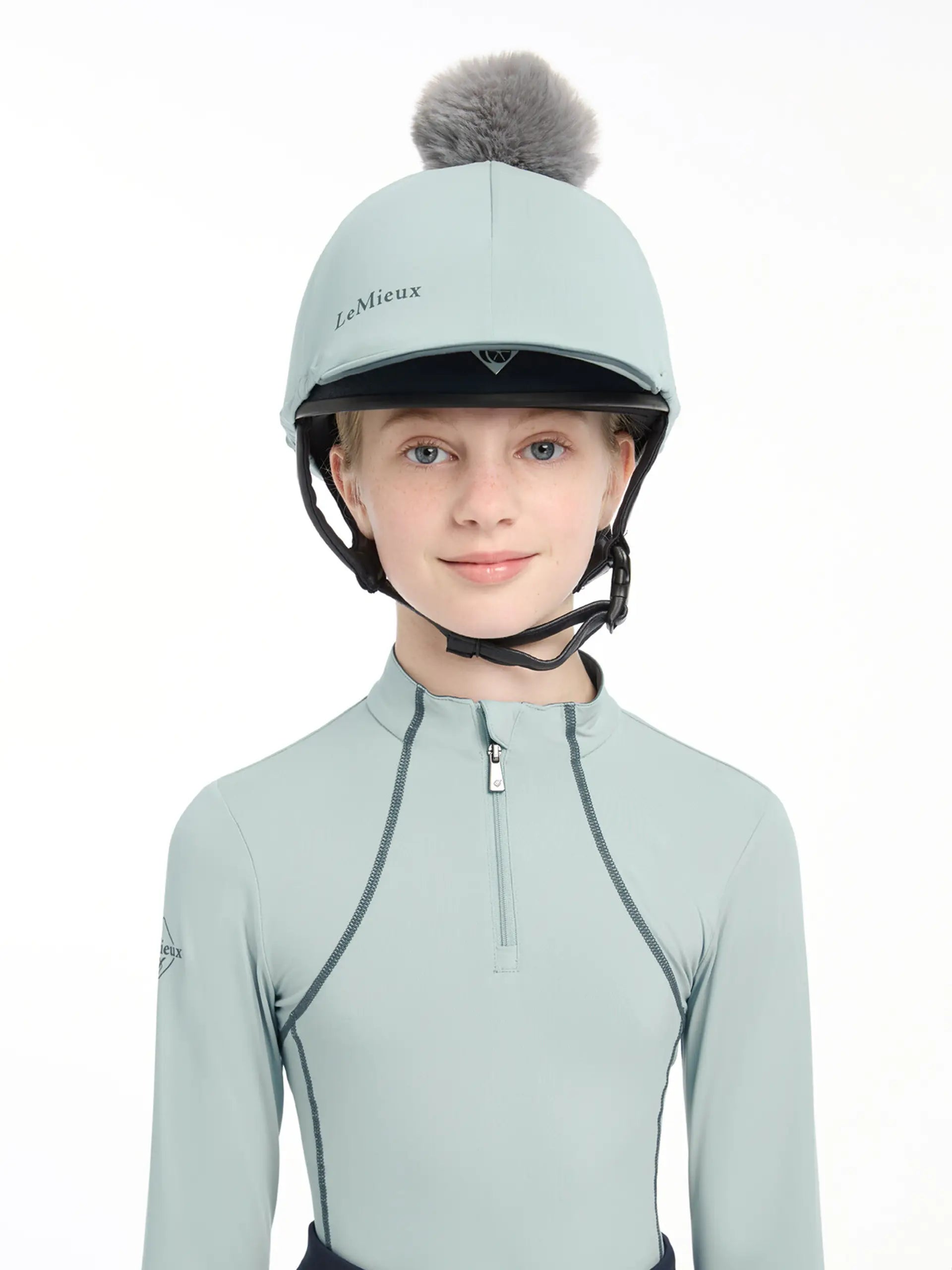 LeMieux Pippa Hat Silk Petrol Glacier