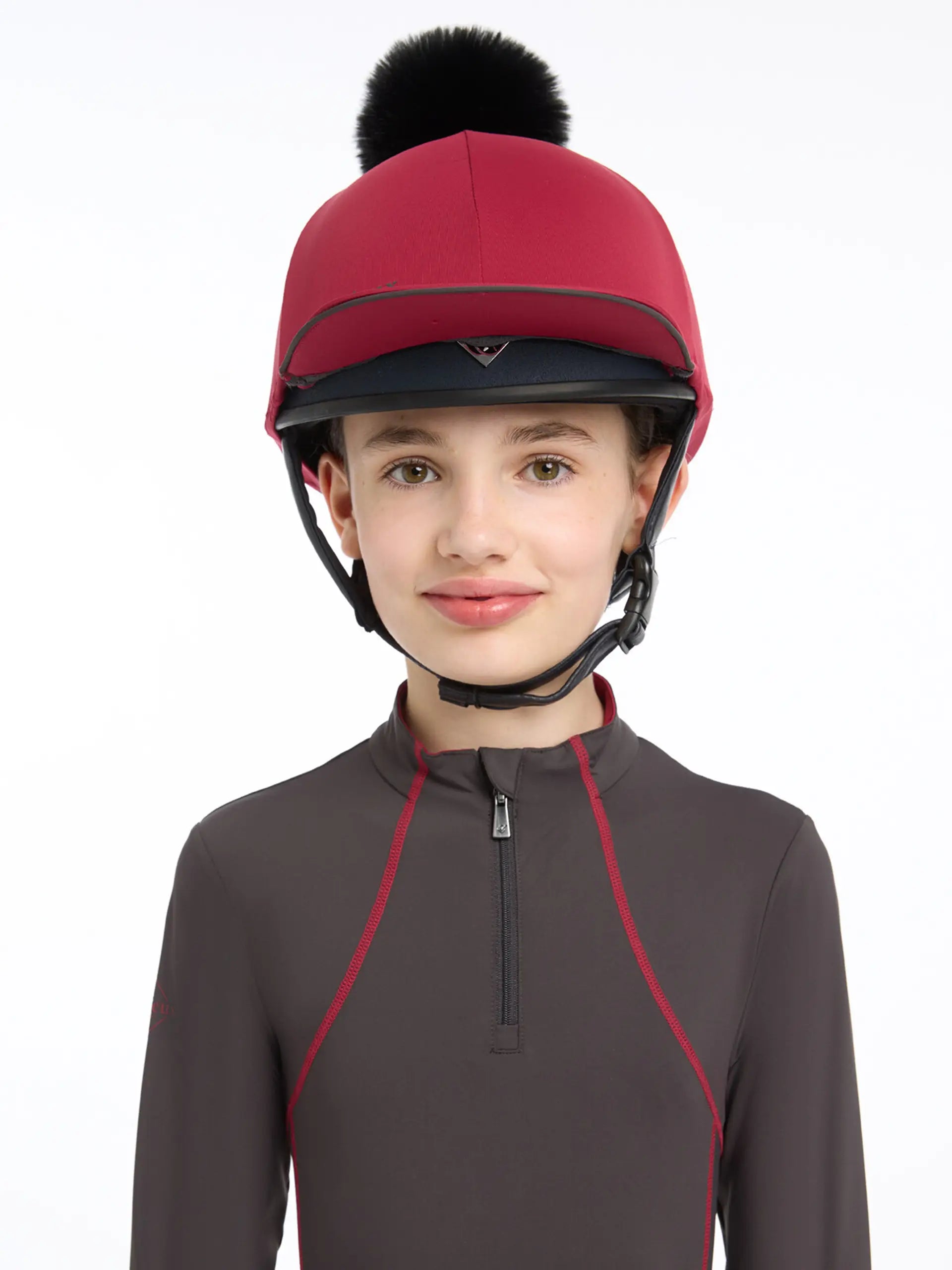 LeMieux Pippa Hat Silk Petrol Ember