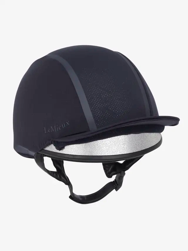LEMIEUX Carmine Hat Silk - Navy Riding Helmet Cover - Recycled Fabric - Equestrian