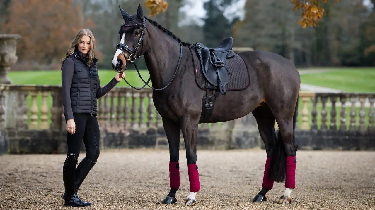 LeMieux Suede Dressage Square Cinder