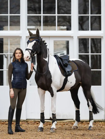 Horse with LeMieux Suede GP Square Alpine Saddle Pad from Equiflair
