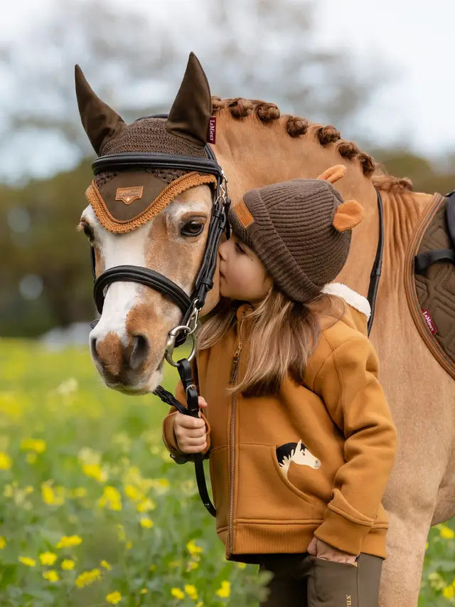 LeMieux Mini Charlie Hoodie Ginger: Child with Horse - Equiflair Equestrian Fashion