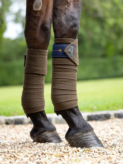 LeMieux Polo Bandages Alpine on Horse Legs - Equestrian Leg Protection
