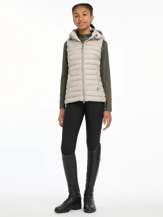 LEMIEUX YOUNG RIDER MILLY PUFFER GILET ASH Equestrian Children's Riding Wear -Equiflair