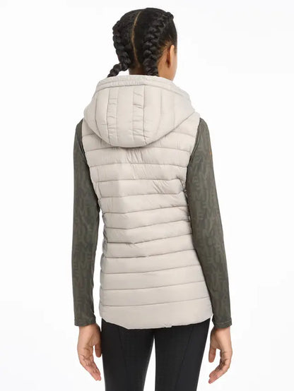 Lemieux Girls Puffer Vest - Hooded Ash Gilet for Riding | Kids Equestrian Apparel