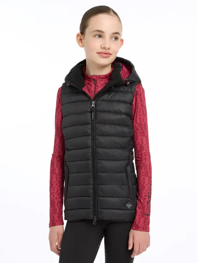 LEMIEUX Young Rider Milly Puffer Gilet Black - Stylish and functional riding vest for kids.