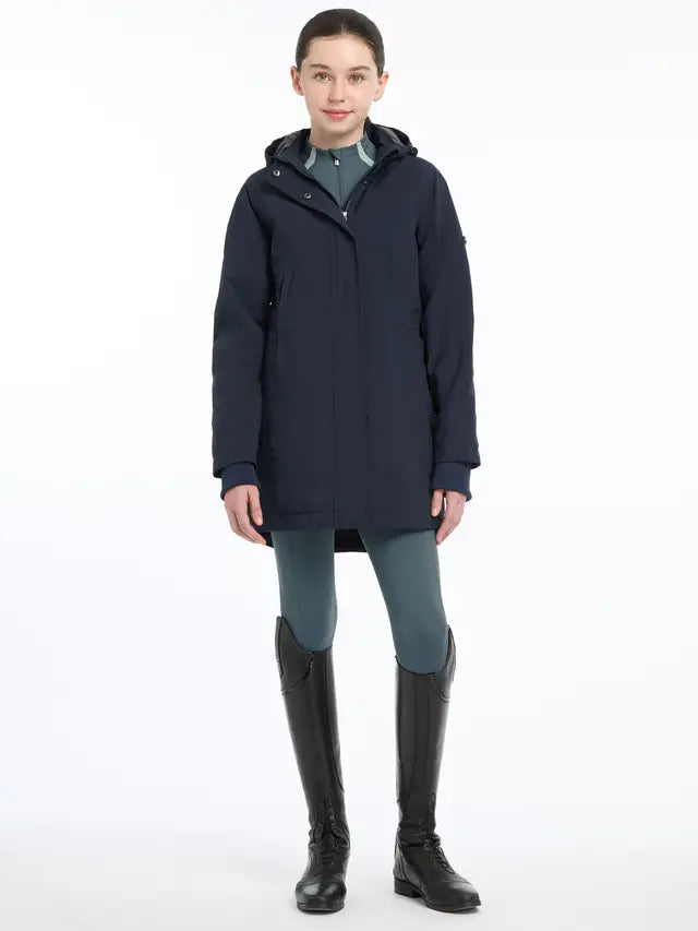 LEMIEUX Young Rider Skye Waterproof Coat Navy - Equiflair: Girl in Equestrian Gear