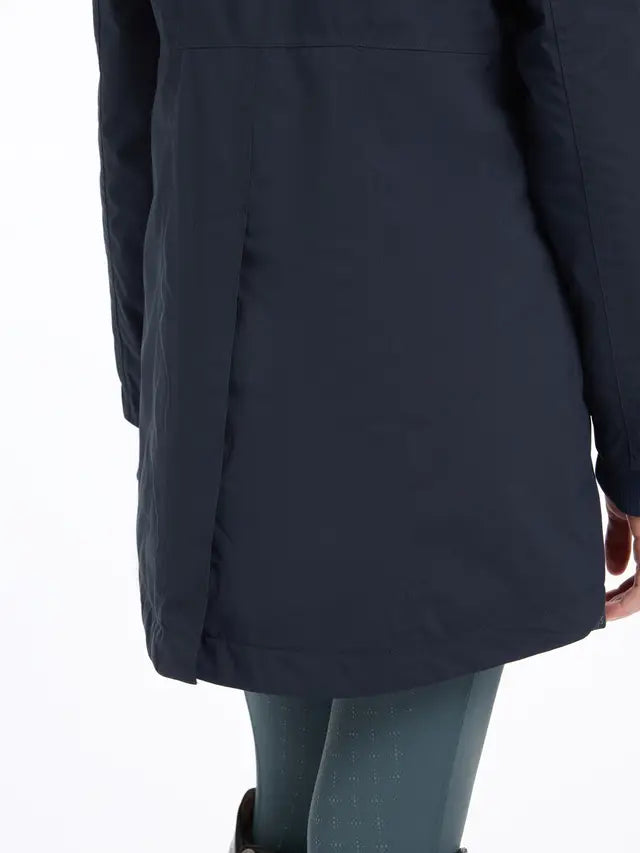 LeMieux Young Rider Skye Waterproof Coat Navy Back View - Equestrian Coat