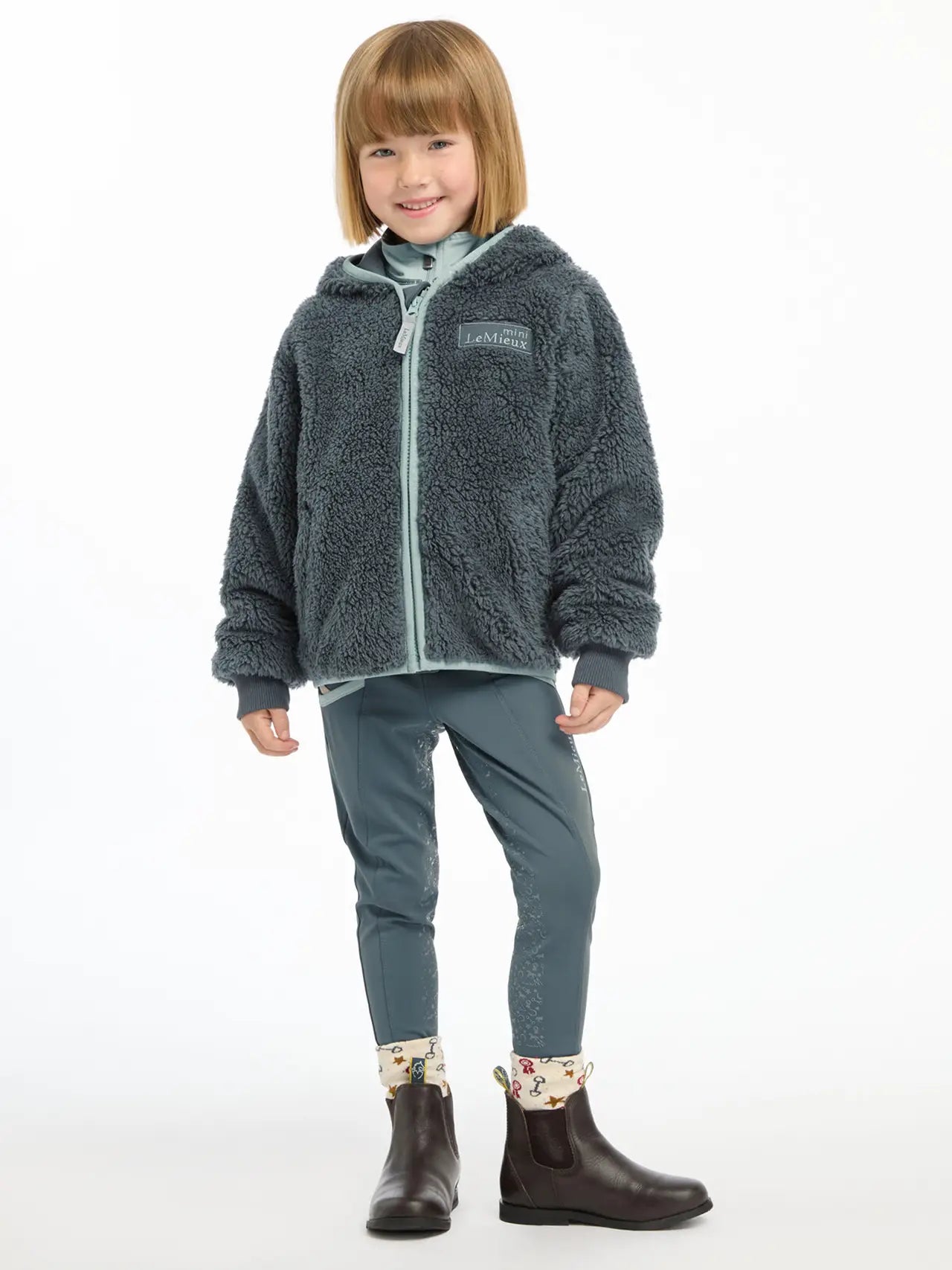 LEMIEUX MINI TEAGAN FLEECE PETROL: Kids Fleece Jacket | Equiflair