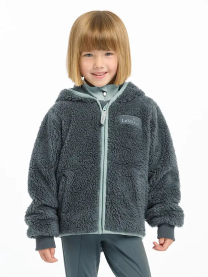 LeMieux Mini Teagan Fleece Petrol - Girls Teddy Bear Fleece Jacket