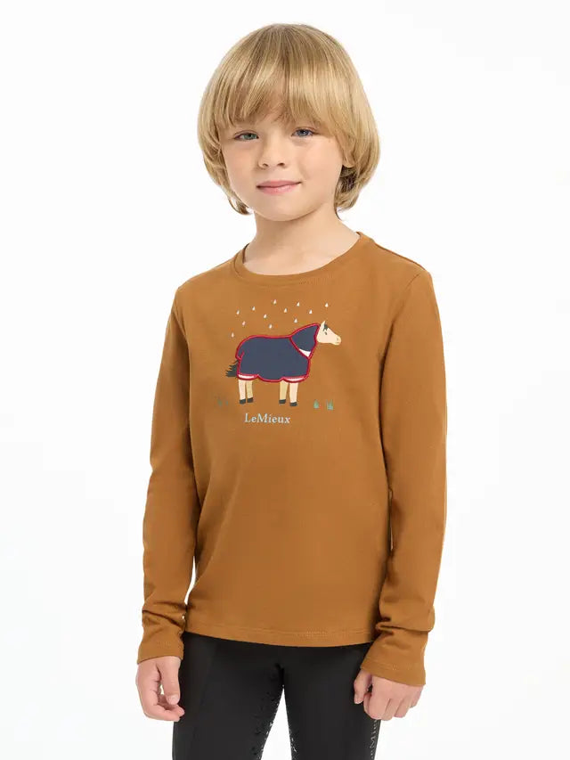 LeMieux Mini Jessie Long Sleeve Top Ginger