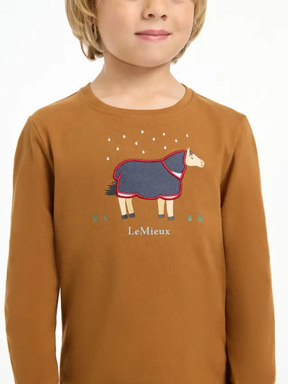 LeMieux Mini Jessie Long Sleeve Top Ginger