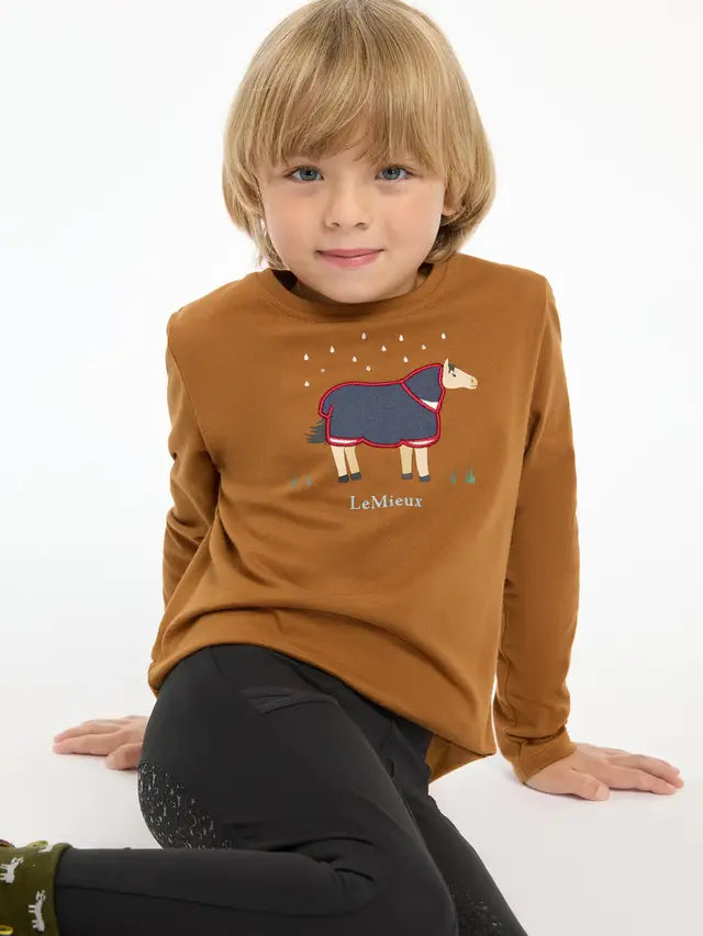 LeMieux Mini Jessie Long Sleeve Top Ginger