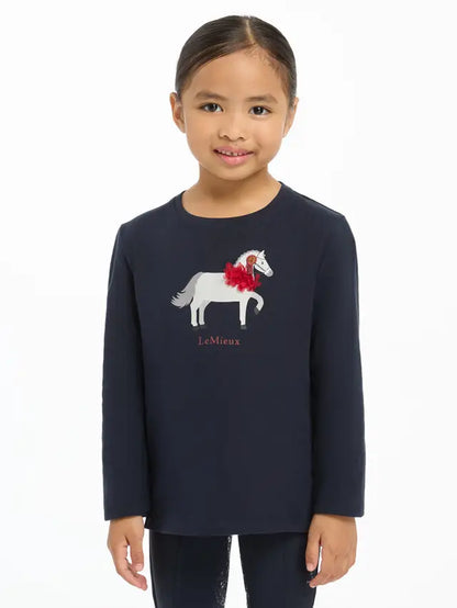 LeMieux Mini Jessie Long Sleeve Top Navy