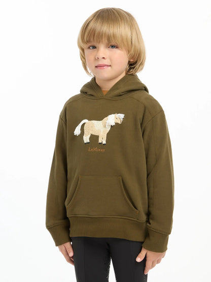 LeMieux Mini Romi Hoodie Alpine: Equestrian Kids' Clothing w/ Horse Applique from Equiflair